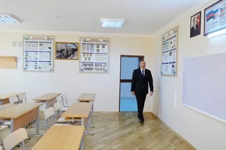 President Ilham Aliyev reviewed one more school after major overhaul