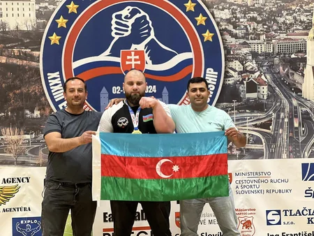 Azərbaycanlı qol güləşçisi Avropa Çempionu olub