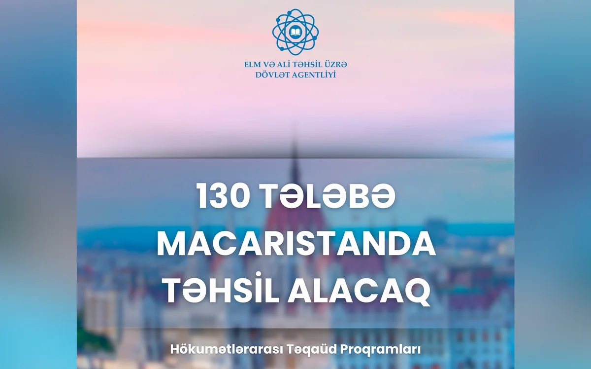 130 Azərbaycan vətəndaşı Macarıstanın nüfuzlu universitetində təhsil alacaq