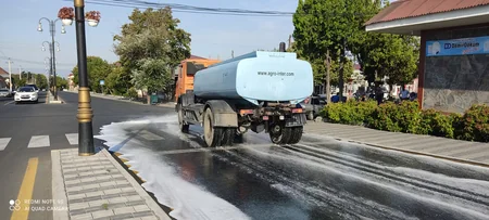 Qaxda dezinfeksiya işləri aparılıb