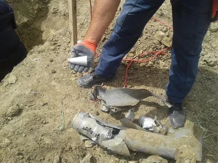 ​Tərtər və Füzuli partlamamış hərbi sursatlar aşkarlanıb - FOTO