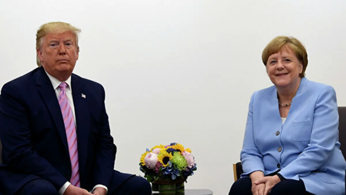 Трамп обсудил с Меркель ситуацию на Ближнем Востоке