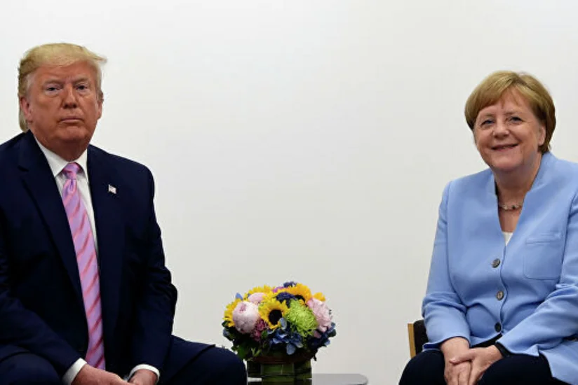 Трамп обсудил с Меркель ситуацию на Ближнем Востоке