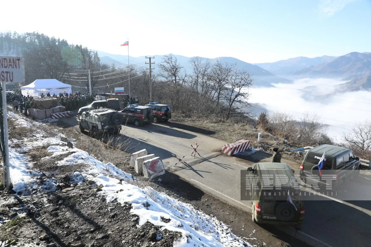 Russian peacekeepers bring modular house containers to protest site