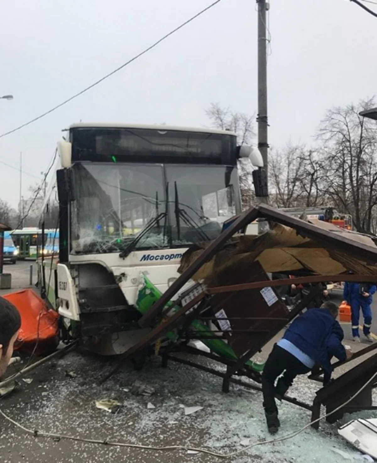 Two killed after a bus rams into people in Moscow