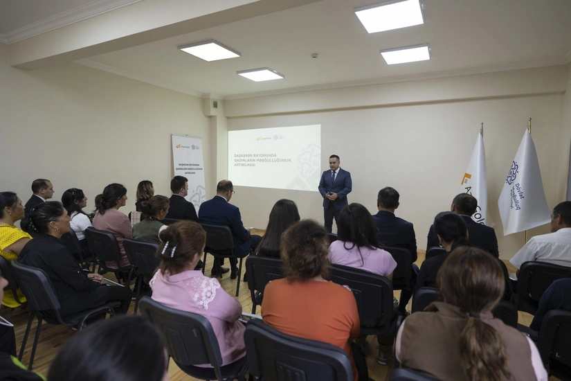 “Daşkəsəndə qadınların məşğulluğunun artırılması” layihəsi çərçivəsində növbəti seminar keçirilib