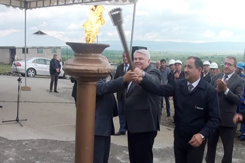 ​Şəkinin daha bir kəndinə ilk dəfə qaz verilib