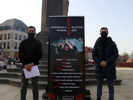 Plac Zamkovy meydanında Xocalıya həsr olunan aksiya təşkil edilib