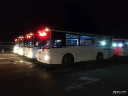 Bakı kəndlərinə işləyən avtobuslar dezinfeksiya olunur - FOTO - VİDEO