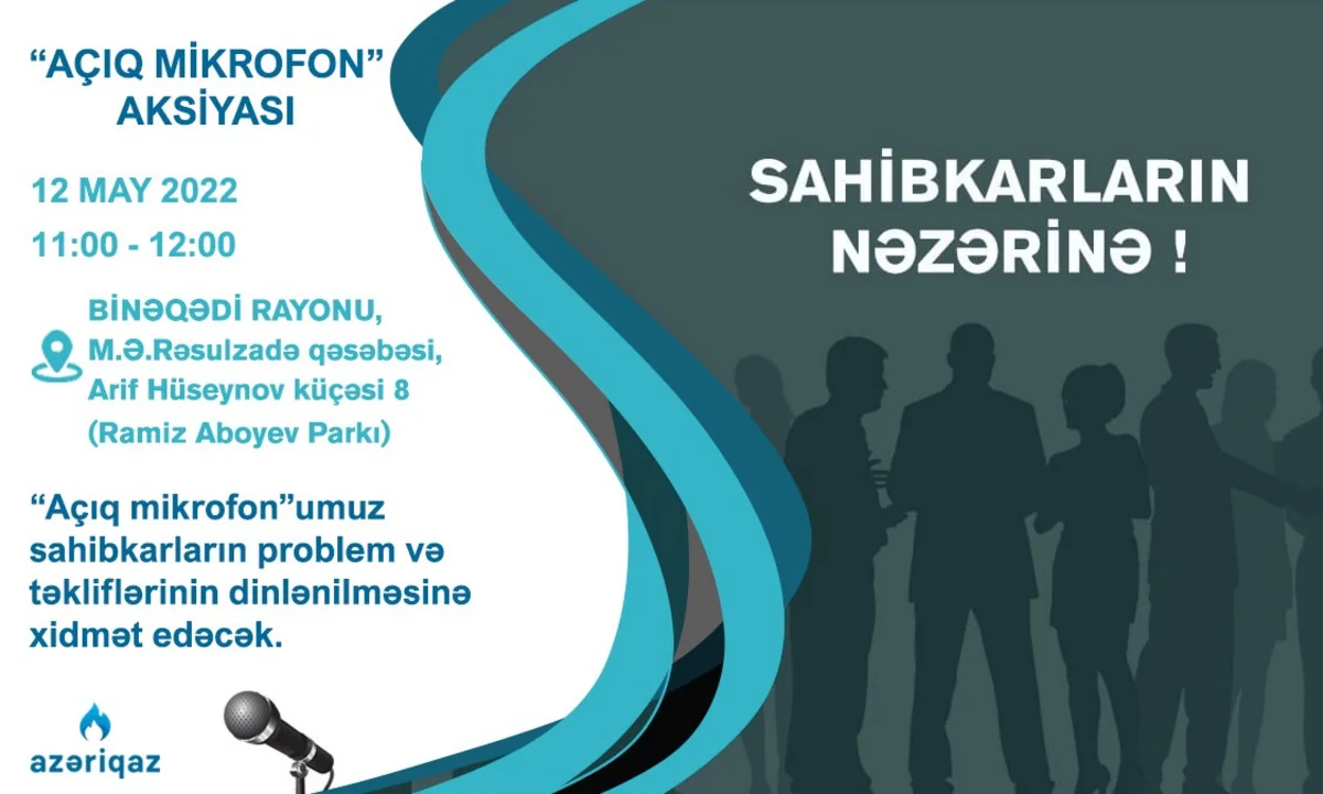 “Azəriqaz” sahibkarlarla növbəti görüşünü Binəqədidə keçirəcək