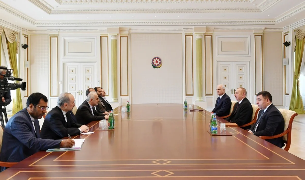 President Ilham Aliyev receives delegation led by Iranian minister of economic affairs and finance