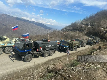 По дороге Ханкенди-Лачын беспрепятственно проехали 83 автомобиля миротворцев