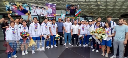 Sloveniyada möhtəşəm nəticə əldə edən Azərbaycan cüdoçuları Vətənə qayıdıblar