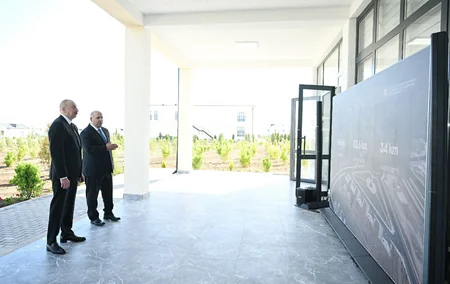 President Ilham Aliyev attends inauguration of first phase of Kangarli village in Aghdam district