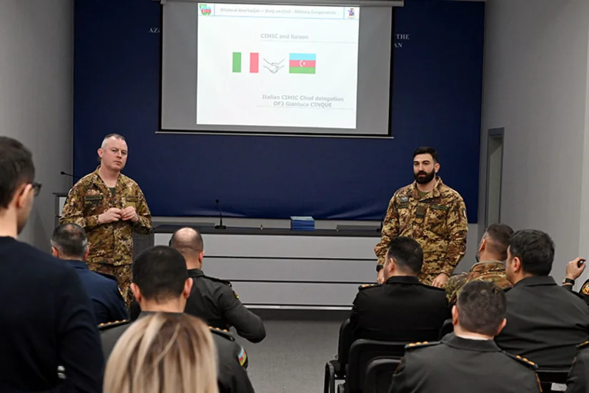 Italian military delegation visits Azerbaijan