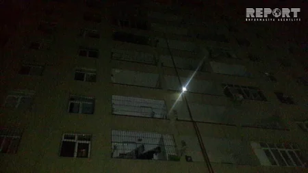 Bakıda 16 mərtəbəli binada yanğın olub, 10 nəfər tüstüdən zəhərlənib - FOTO - YENİLƏNİB
