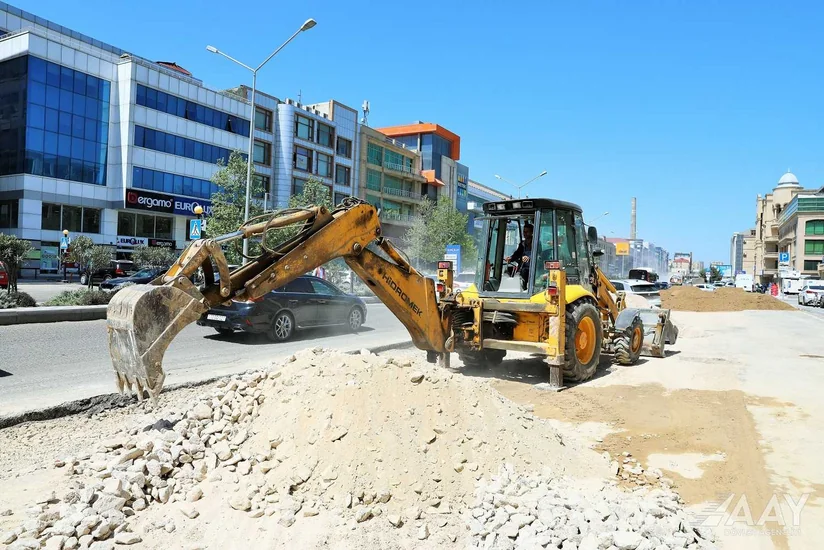 Bakının yollarında aparılan əsaslı təmir-tikinti işlərinə baxış keçirilib
