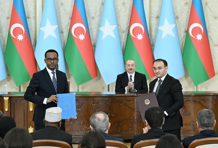 Ceremony held to exchange documents signed between Azerbaijan and Somalia