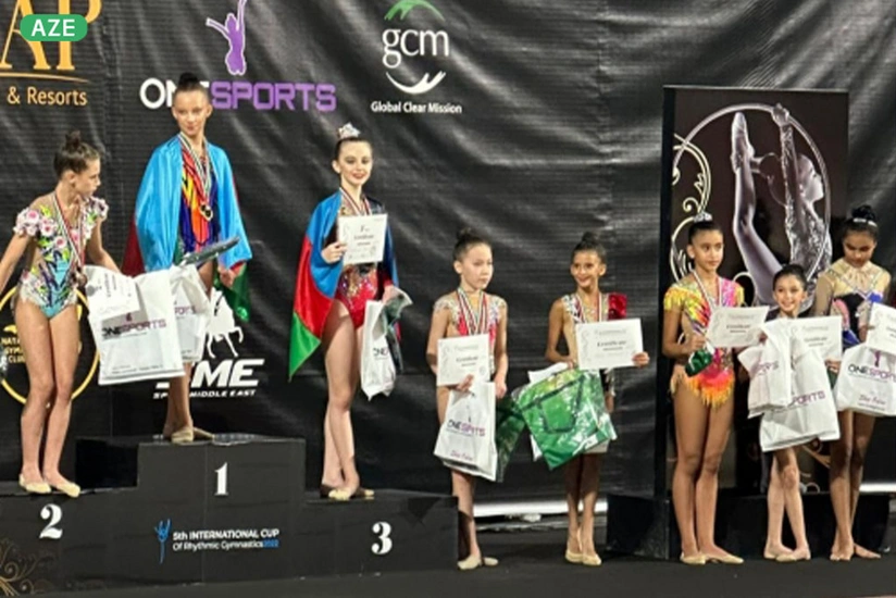 Azerbaijani team wins 26 medals in international rhythmic gymnastics competition