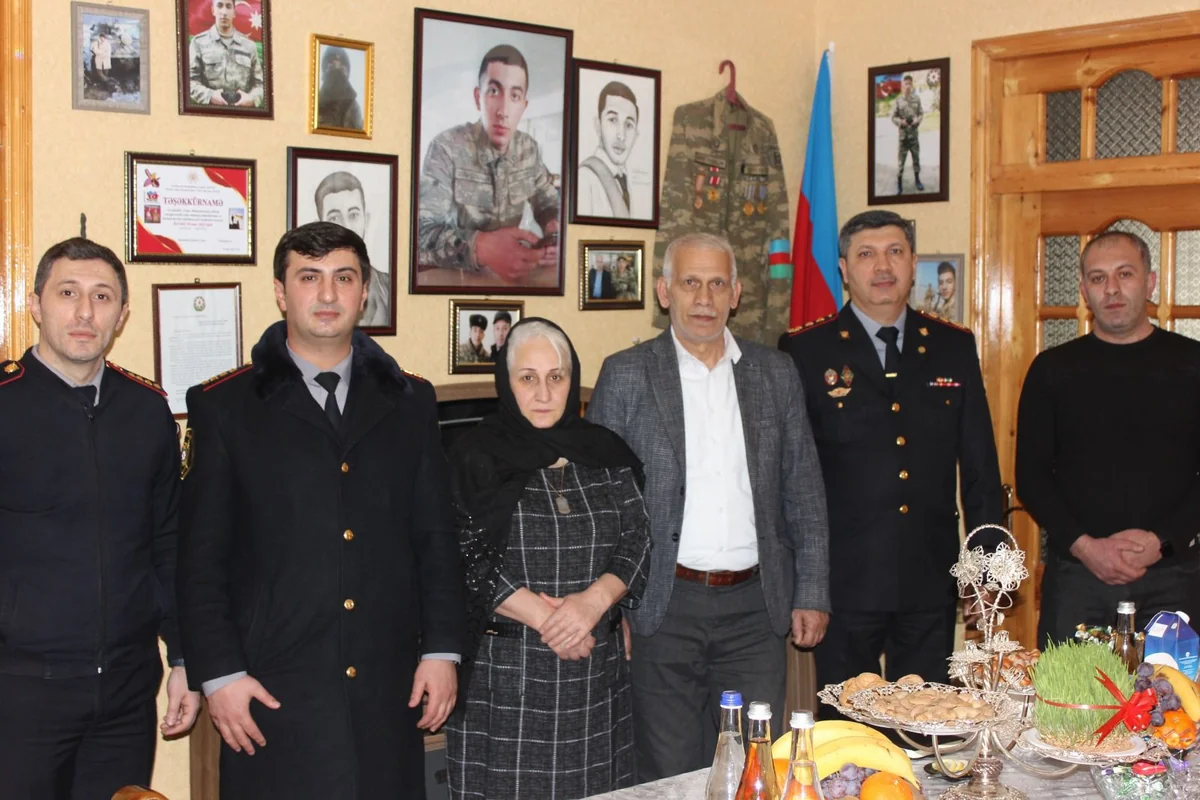 Göyçayda Novruz bayramı münasibətilə şəhid ailələri və qazilər ziyarət olunub