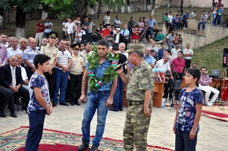 Lerikdə aprel döyüşlərində iştirak edənlərin bir qrupu ilə görüş keçirilib