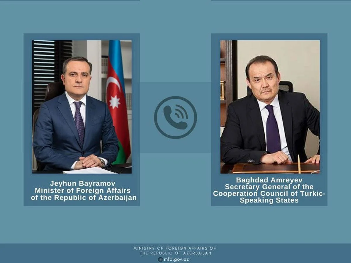 Ceyhun Bayramov Türk Dövlətləri Təşkilatının Baş katibi ilə telefonla danışıb