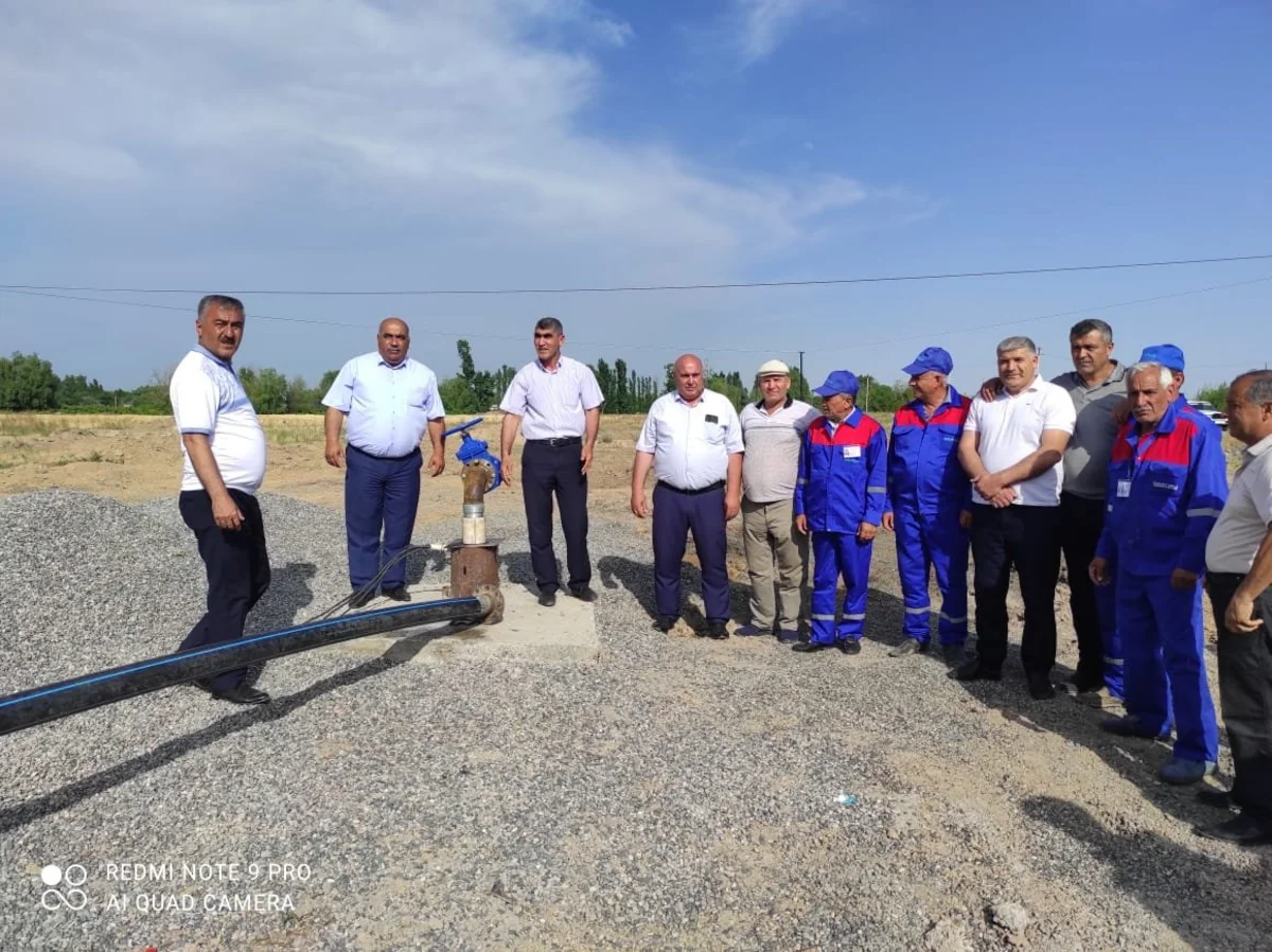 Füzulinin Qayıdış qəsəbəsində yeni subartezian quyusu istifadəyə verilib