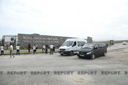 Zəngilanın Ağalı kəndinin sakinləri olan 10 ailə doğma yurduna çatıb