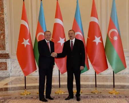 Official welcome ceremony held for Turkish President in Azerbaijan
