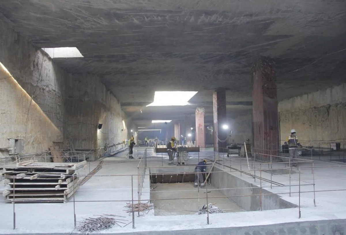 Metronun yeni stansiyasına istifadə edilən tikinti materiallarının həcmi məlum olub