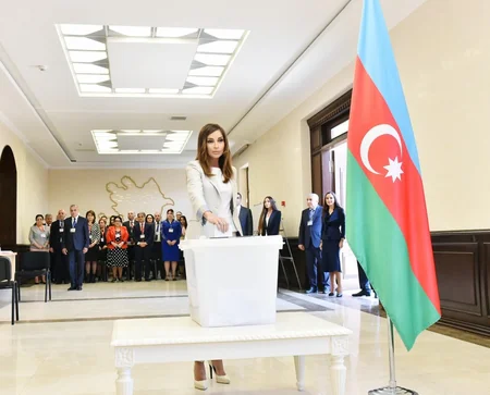 Prezident İlham Əliyev səs verib