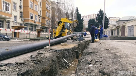 Bakının Binəqədi rayonunda qaz xətləri təmir edilir - VİDEOREPORTAJ