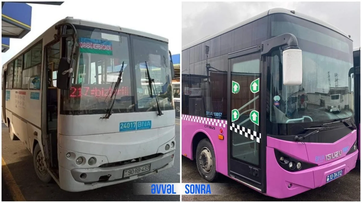 Bakıda daha bir marşrut xəttinə iritutumlu avtobuslar istifadəyə verilib