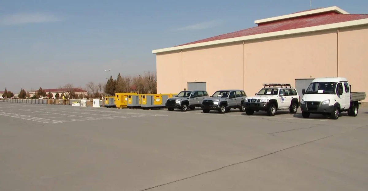 МЧС Нахчывана представлены новые автомобили и оборудование