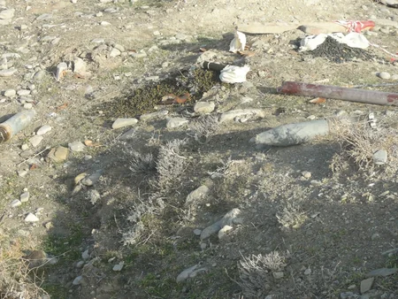 Xızıda 23 ədəd partlamamış hərbi sursat, 110 ədəd mərmi qalıqları tapılıb