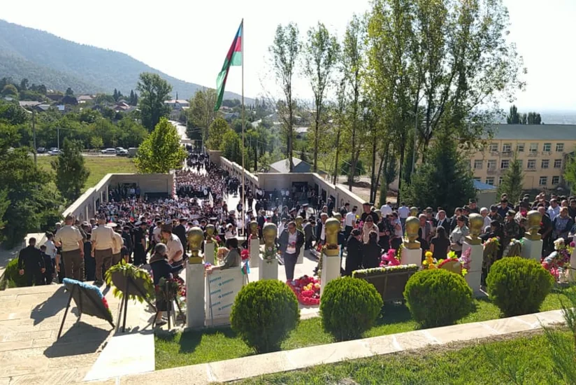 Oğuzda Vətən müharibəsi şəhidlərinin xatirəsi yad edilib