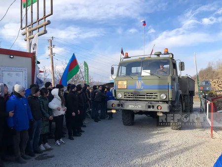 Xankəndi-Laçın yolunda sülhməramlıların 47 avtomobili maneəsiz keçib - YENİLƏNİB-8
