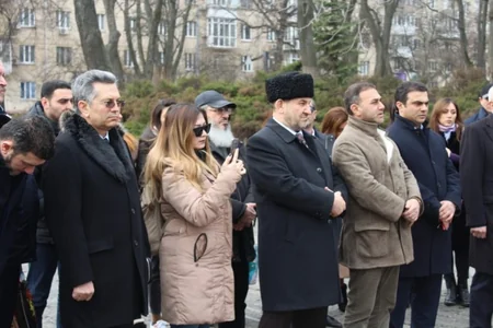 Ukrayna azərbaycanlıları Xocalı soyqırımını anıb - FOTO