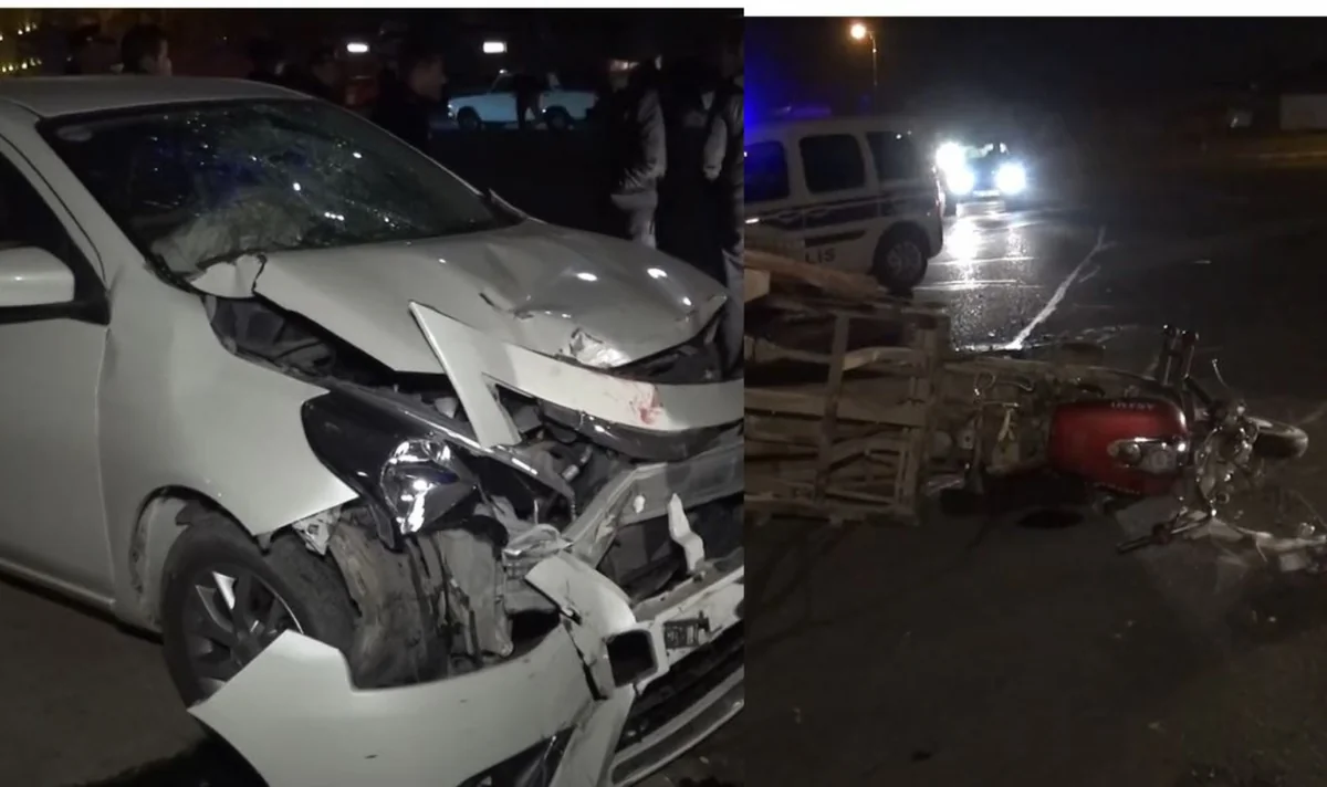 Naxçıvanda sərxoş motosikletçi qəza törədərək xəsarət alıb