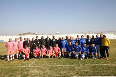 Araz-Naxçıvan və Azərbaycanın veteran futbolçuları yoldaşlıq görüşü keçirib - FOTO