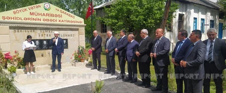 Oğuzda şəhidlərin xatirəsi əbədiləşdirilib