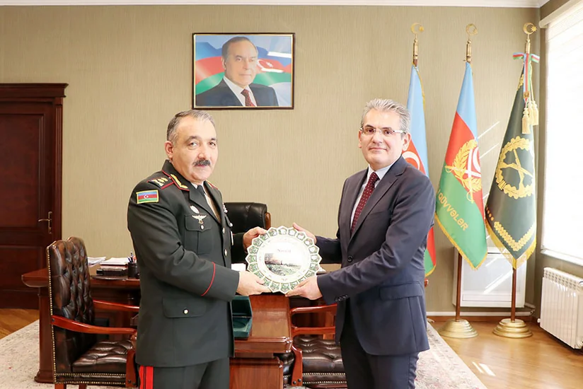 Azerbaijan's deputy minister of defense meets with Turkiye's consul general to Ganja