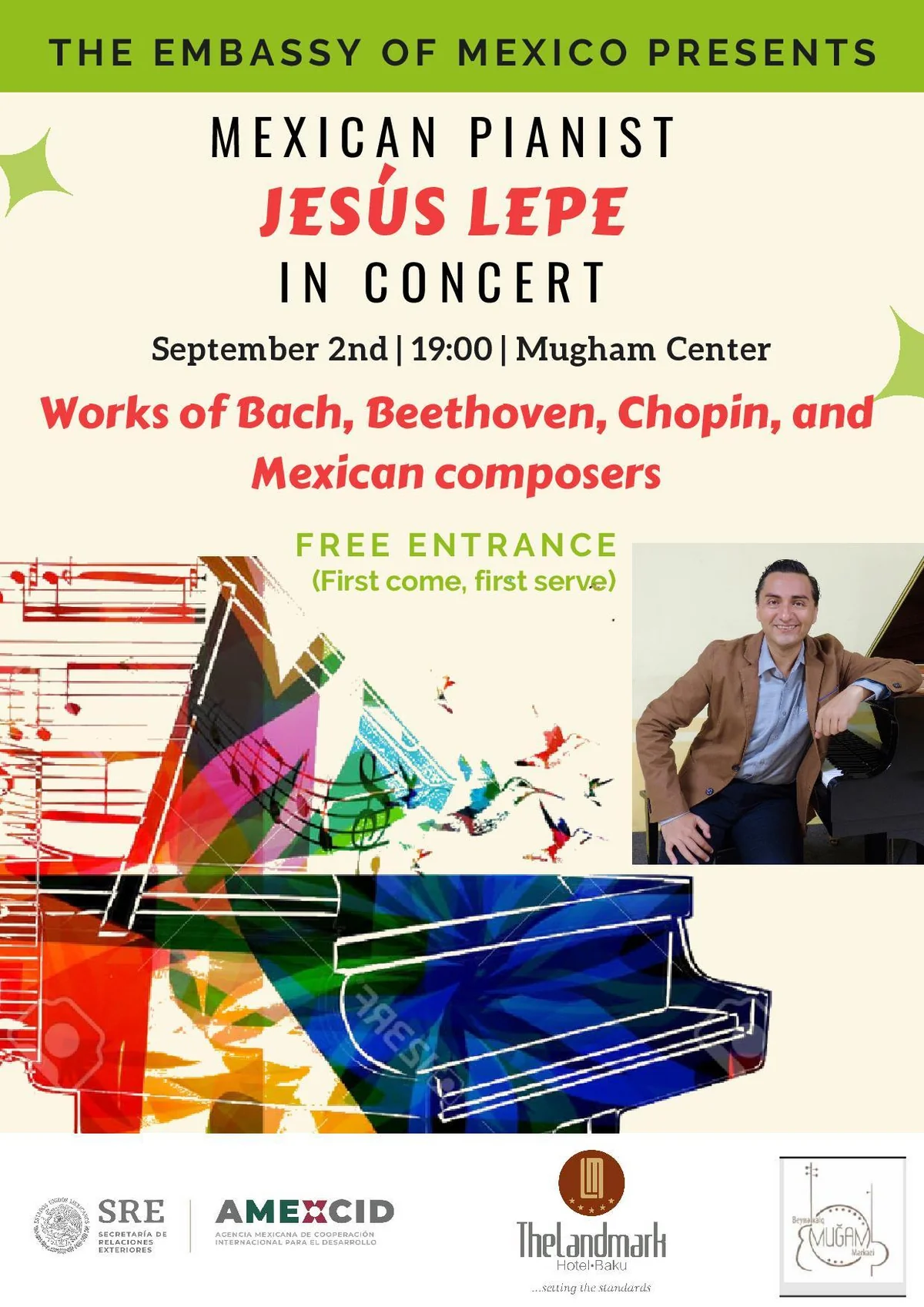 Azerbaijan again hosts Mexican pianist Jesús Lepe