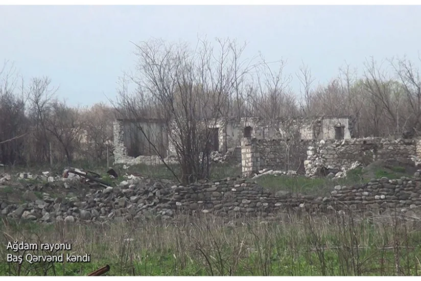 Видеокадры из села Баш Гарванд Агдамского района