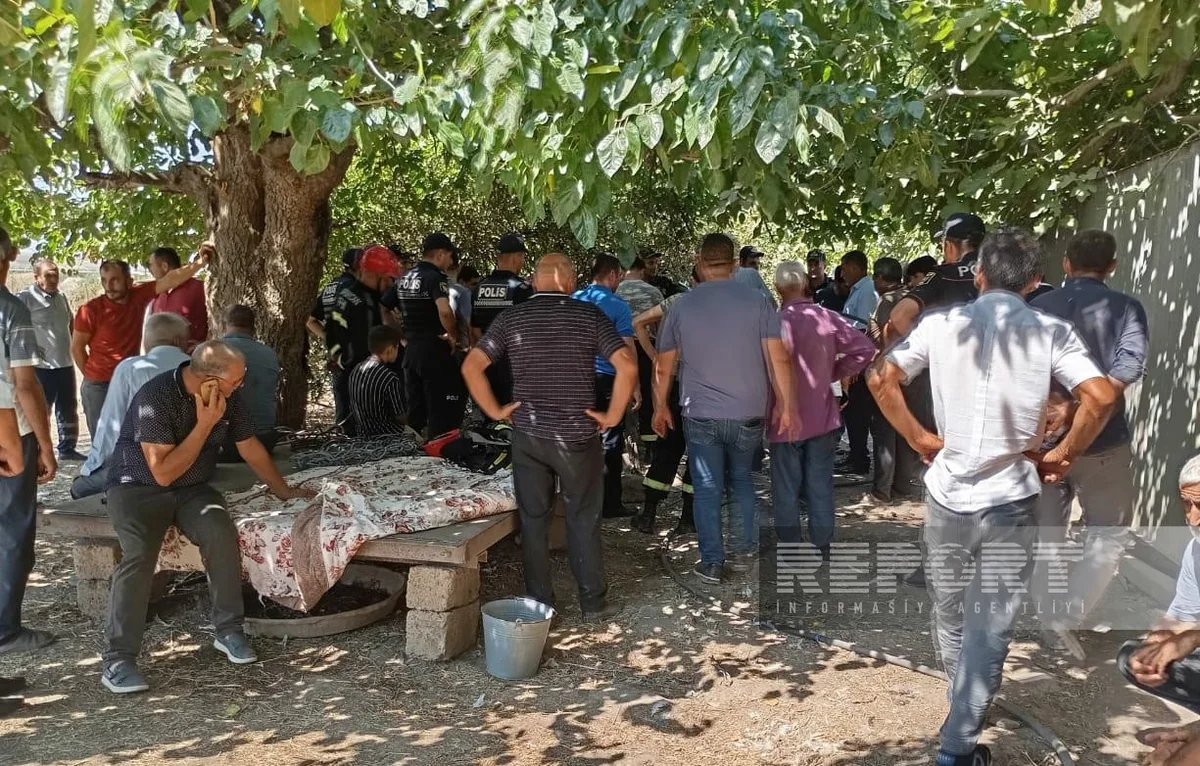 Cəlilabadda su quyusuna düşən ata ilə qızının meyiti çıxarılıb - YENİLƏNİB-2
