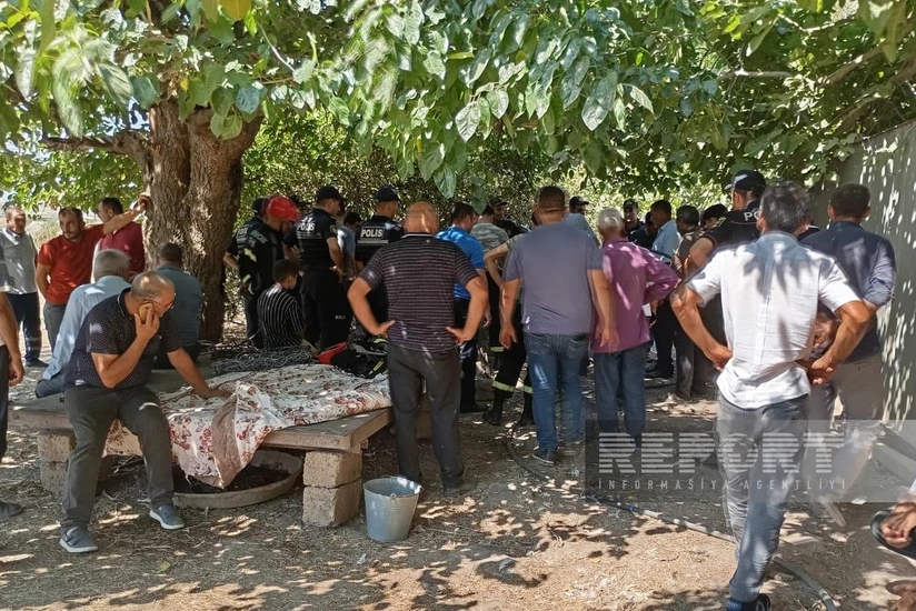Cəlilabadda su quyusuna düşən ata ilə qızının meyiti çıxarılıb - YENİLƏNİB-2
