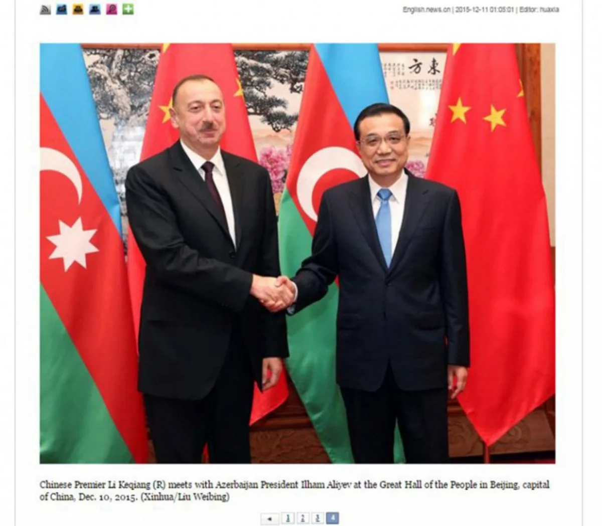 President Ilham Aliyev's state visit in spotlight of Chinese media