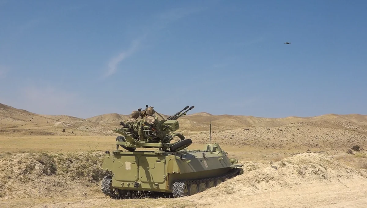 Tactical-special exercises in air defense units of Azerbaijani army