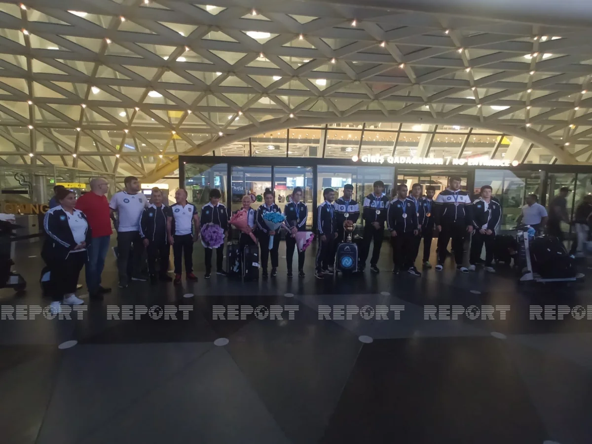 Azərbaycanın Avropa çempionatında iştirak etmiş cüdoçuları Vətənə qayıdıb