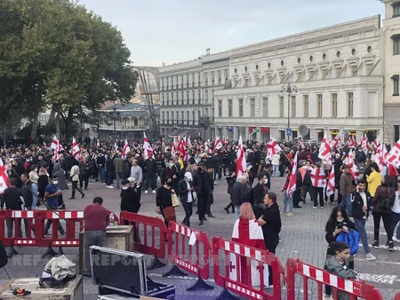 В Тбилиси завершился митинг сторонников Саакашвили
